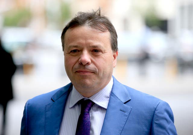 Arron Banks has said Leave.EU 'hired' Cambridge Analytica to work on the EU referendum (Jonathan Brady/PA)