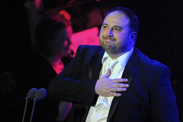 Wynne Evans on stage 