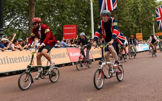 Action from the Brompton race