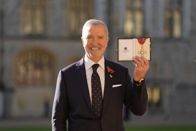 Graeme Souness with his CBE