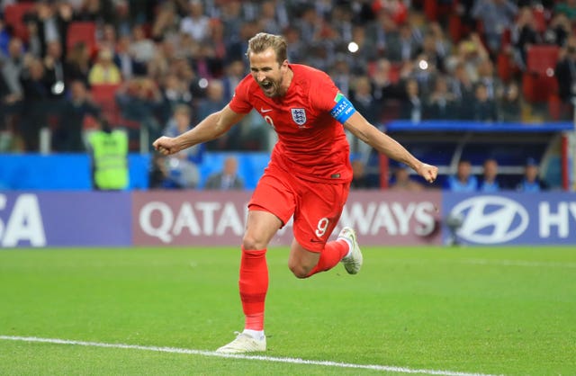 England’s Harry Kane after scoring to make it 1-0 