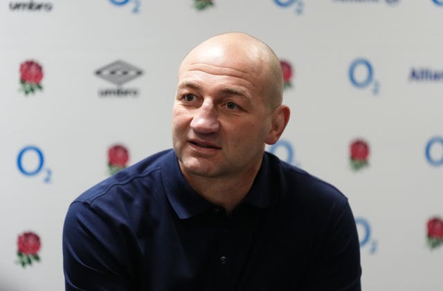 England head coach Steve Borthwick speaks to the media