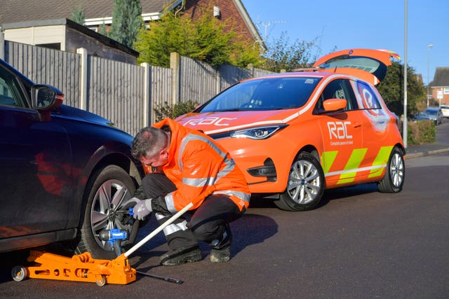 RAC electric breakdown patrol van