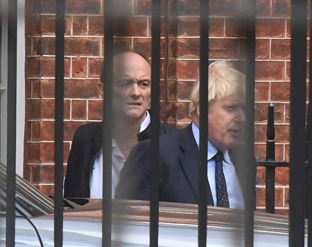 Dominic Cummings and Boris Johnson