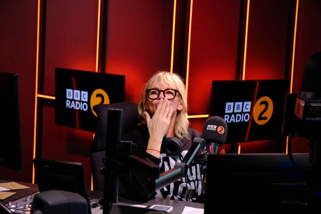 Zoe Ball presenting her last show on the BBC Radio 2 breakfast show 