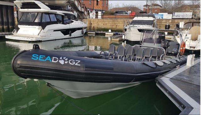 The Seadogz sightseeing boat