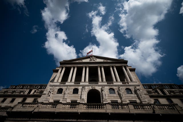 The Bank of England has raised interest rates to 5.25% from 5% (Aaron Chown/PA)