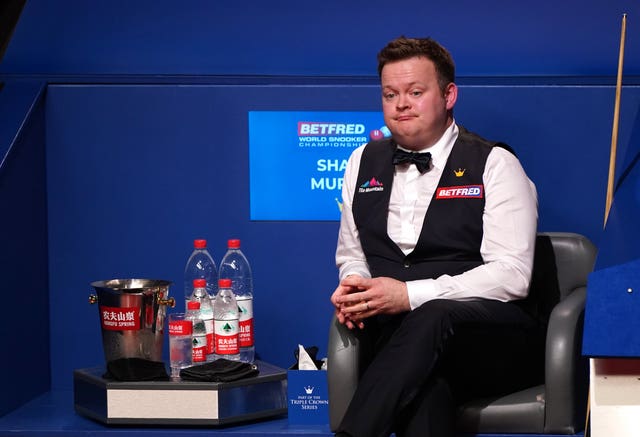 Shaun Murphy during the World Snooker Championship