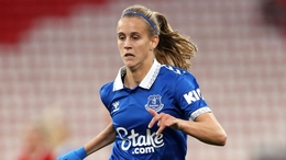 Katja Snoeijs was on target in the first half as Everton closed out a comfortable win in their final match of the season (Tim Markland/PA)