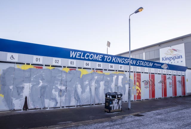 Ulster Rugby Stadium graffiti