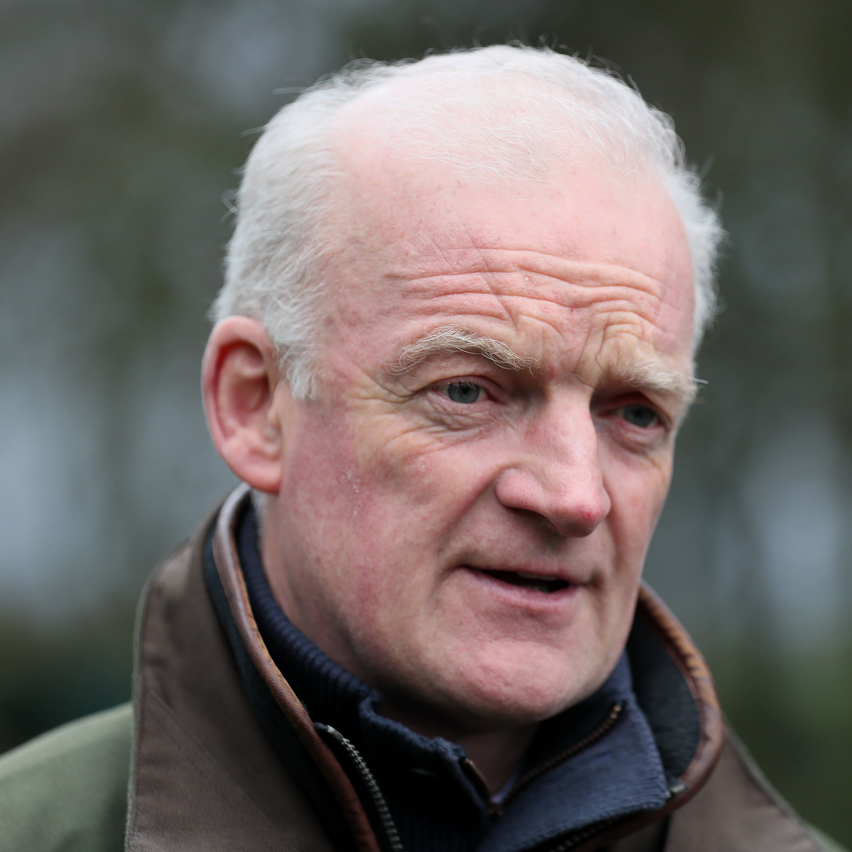 Trainer Willie Mullins during a recent stable visit to his yard
