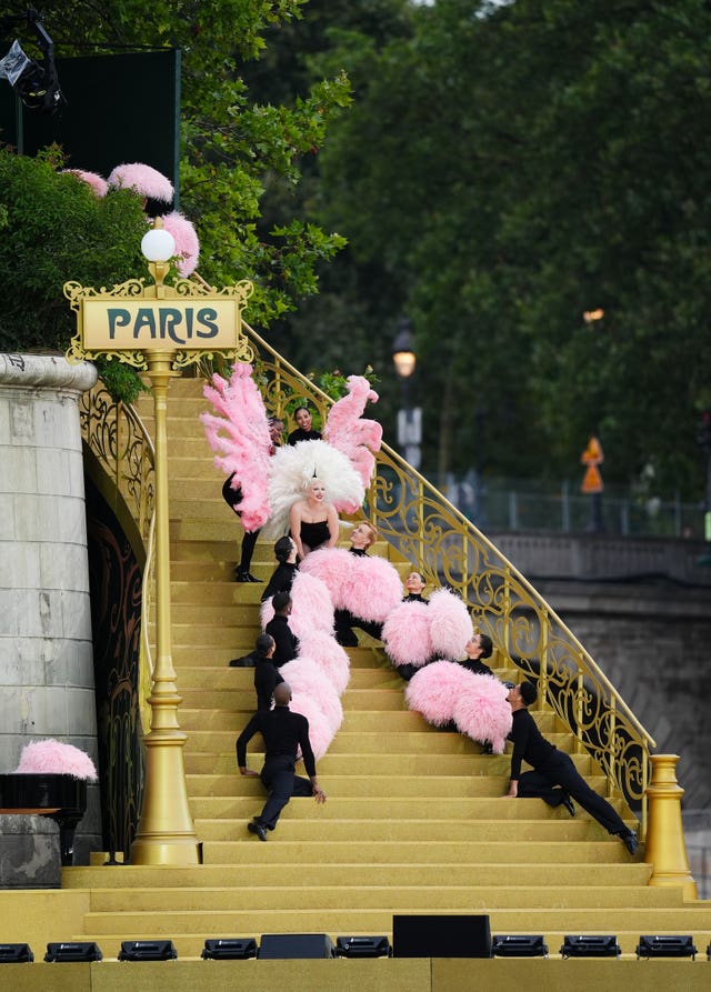 Lady Gaga performs in Paris