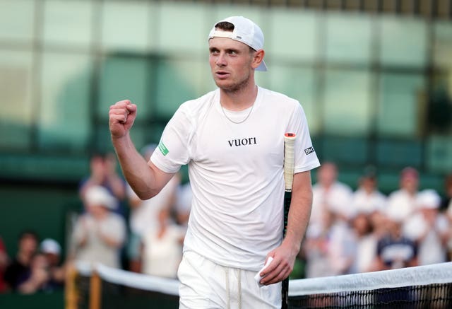 Jack Pinnington Jones celebrates victory