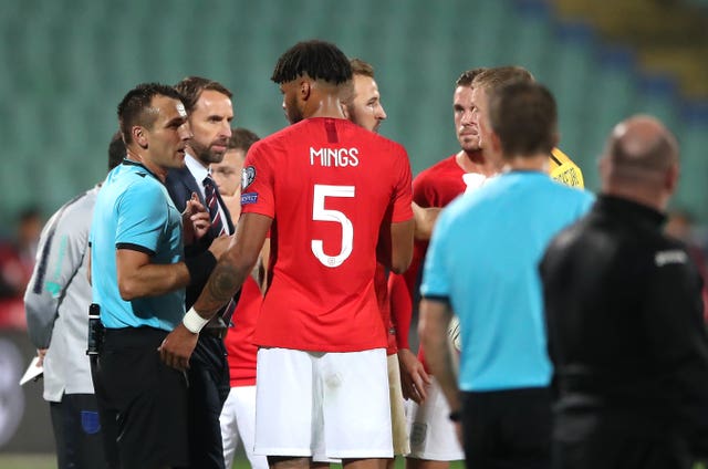 England's match in Bulgaria last week was also the subject of racist abuse 