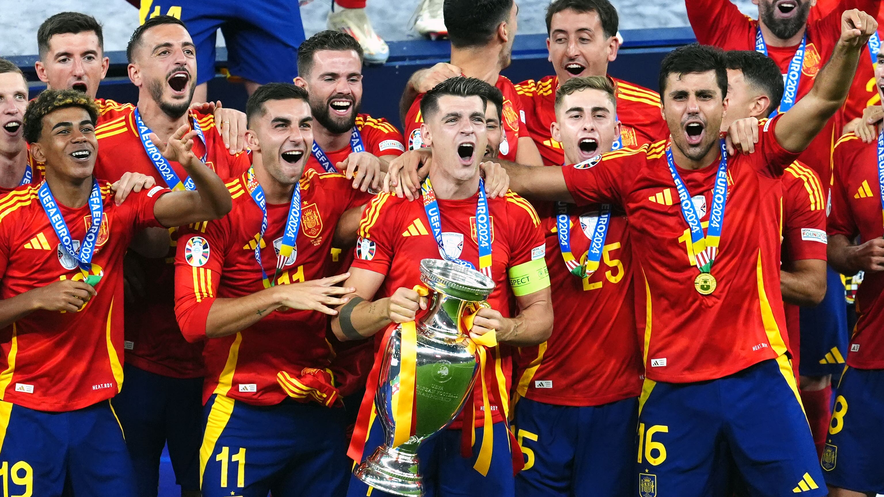 Spain saw off England to win Euro 2024 (Andrew Milligan/PA)