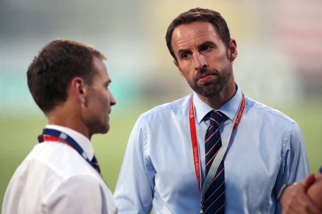 Dan Ashworth, left, and Gareth Southgate