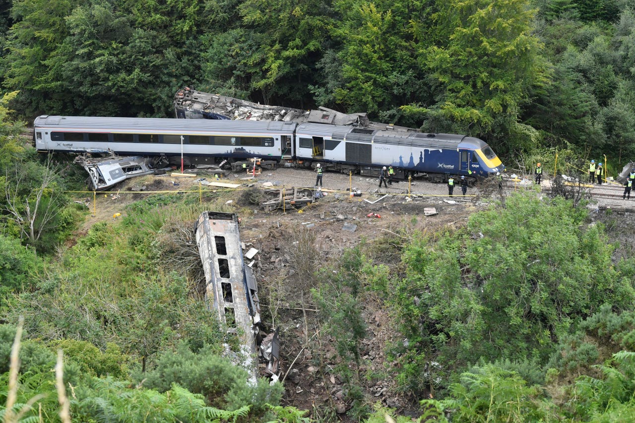 Railway line reopens after fatal derailment near Stonehaven