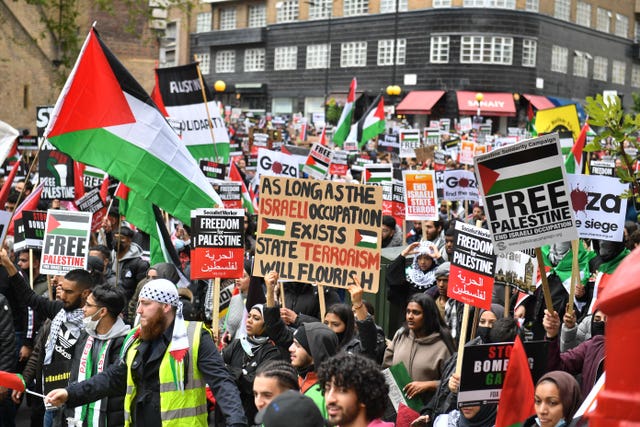 Palestine solidarity march – London