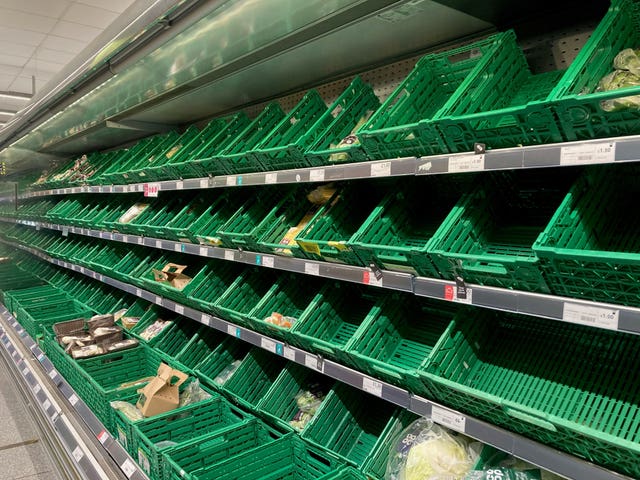 Supermarket supply issues