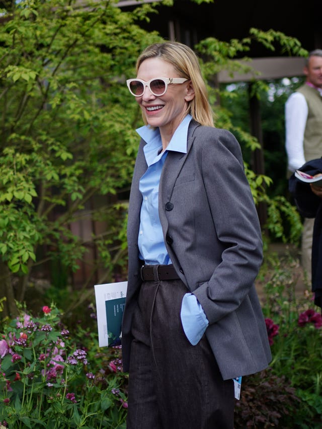 Cate Blanchtt at the Chelsea Flower Show