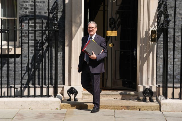 Prime Minister Sir Keir Starmer departs 10 Downing Street, London, heading to the House of Commons to attend his first Prime Minister’s Questions since being elected