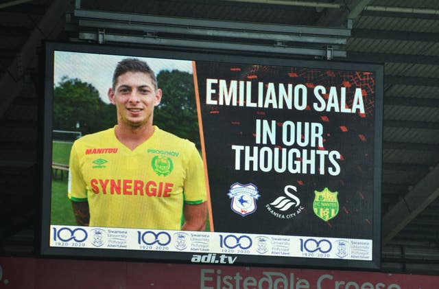 A tribute to Cardiff striker Emiliano Sala
