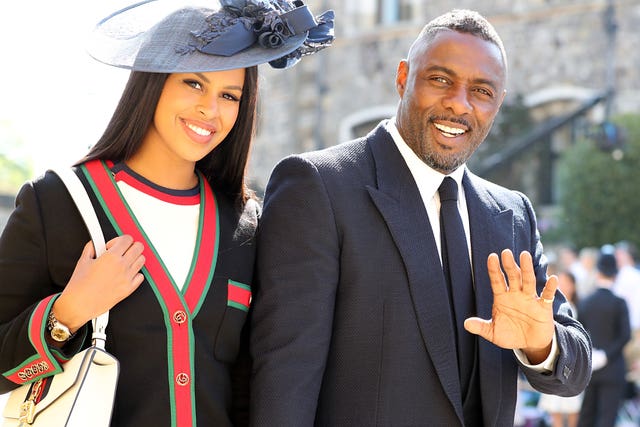 Idris Elba arrived with Sabrina Dhowre (Gareth Fuller/PA)