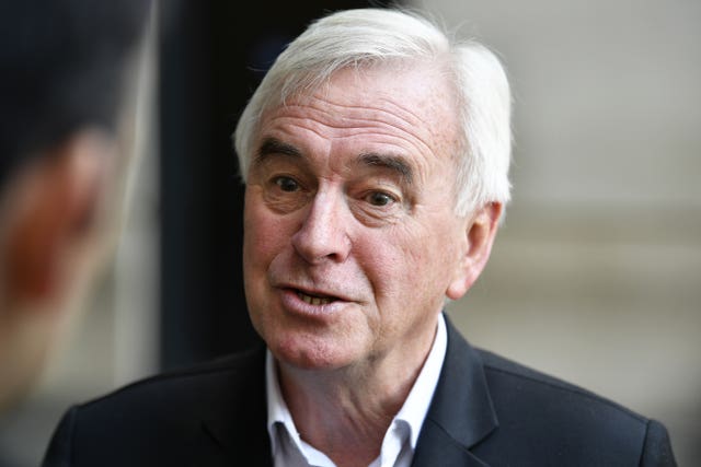 Former shadow chancellor John McDonnell