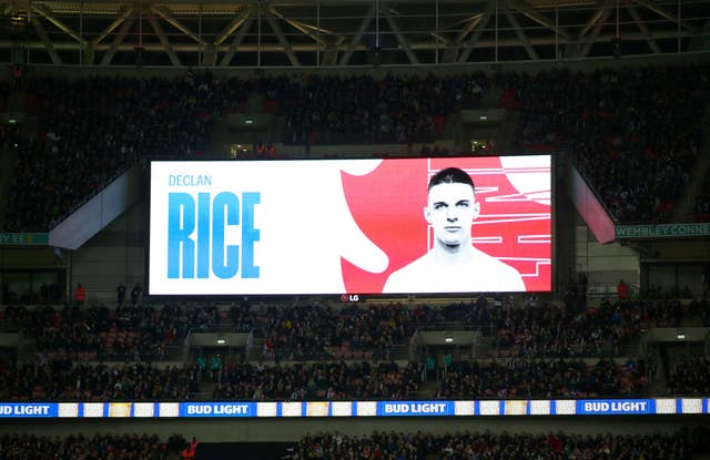 Declan Rice made his debut 