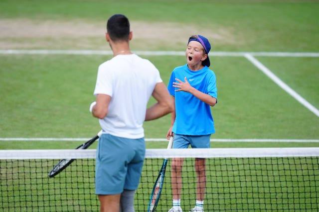 Novak Djokovic and son Stefan