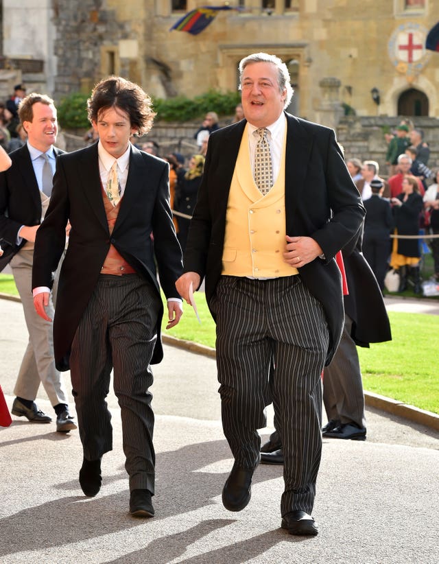 Elliott Spencer and Stephen Fry