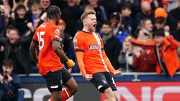 Luke Berry equalised in the 89th minute for Luton (Zac Goodwin/PA)