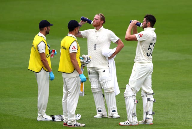 12th man duties at the Test match now involve PPE.