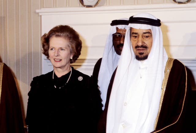 Margaret Thatcher and King Khalid