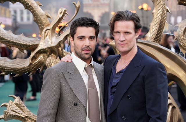 Fabien Frankel and Matt Smith attend the UK premiere of House Of The Dragon season two