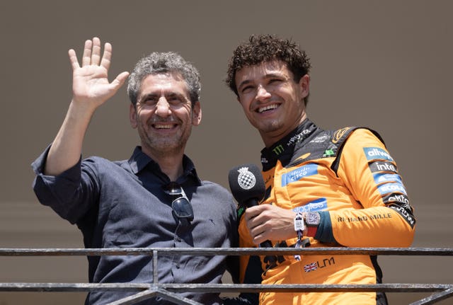 Andrea Stella and Lando Norris