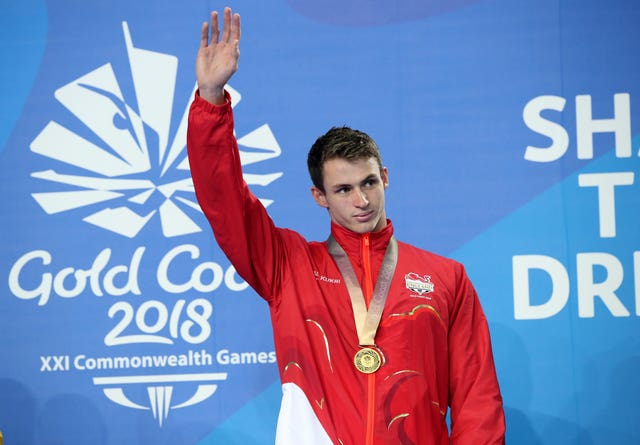 Ben Proud won 50m freestyle gold, defending his title from Glasgow 2014