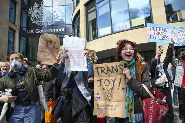 Resisting Transphobia rally