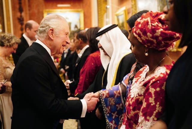 Diplomatic Corps reception at Buckingham Palace