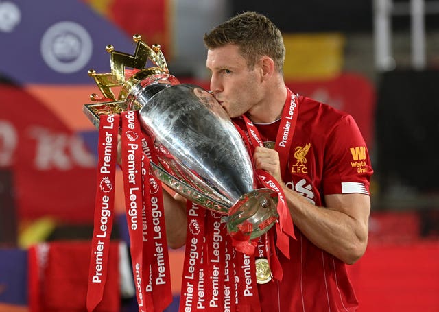 James Milner won his third Premier League title this summer