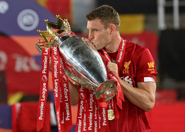 James Milner won his third Premier League title this summer 