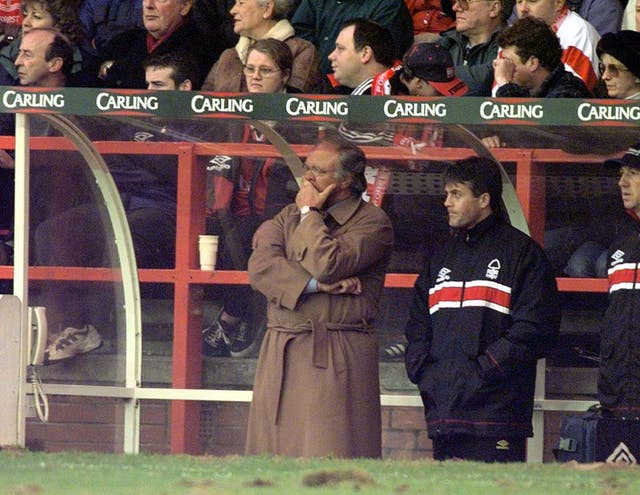 Then Nottingham Forest manager Ron Atkinson (left) famously went to the wrong dugout at The City Ground