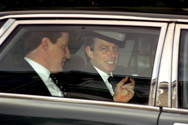 Alastair Campbell with Tony Blair (Martyn Hayhow/PA)