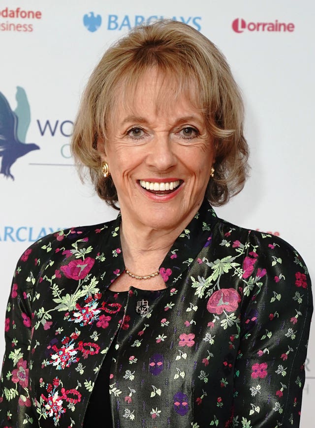 A close-up of a smiling Dame Esther Rantzen 