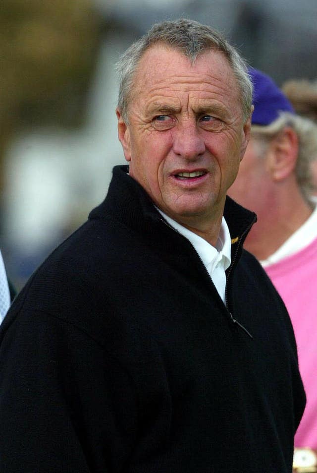 The late Johan Cruyff was a big influence on the young Guardiola