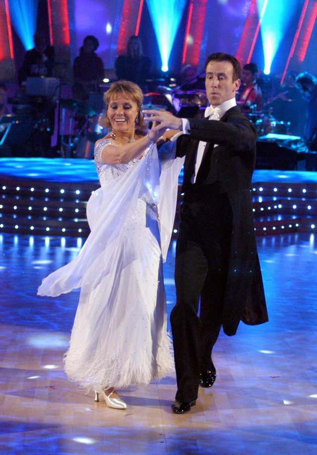 Dame Esther Rantzen dancing alongside Anton Du Beke