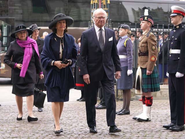 King and queen of Sweden