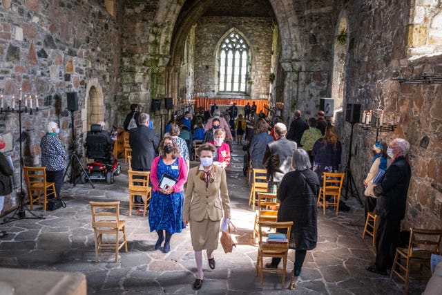 Princess Royal visits Iona Abbey