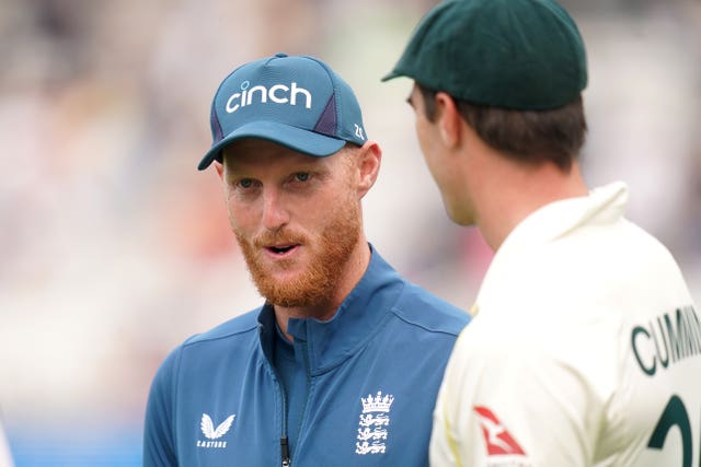 Ben Stokes, left, won the toss for the fourth time in a row (Adam Davy/PA)