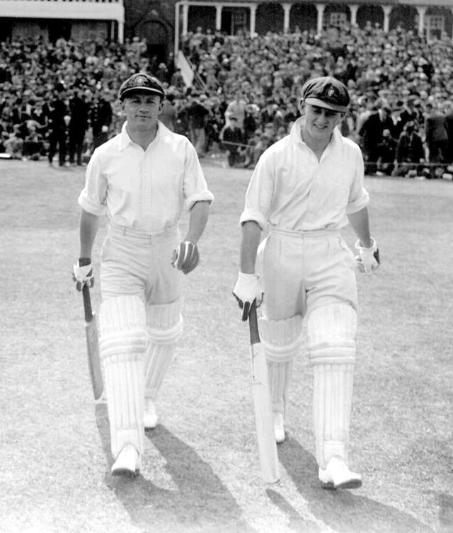 Australia Don Bradman (left) scored 334 at Headingley in 1930